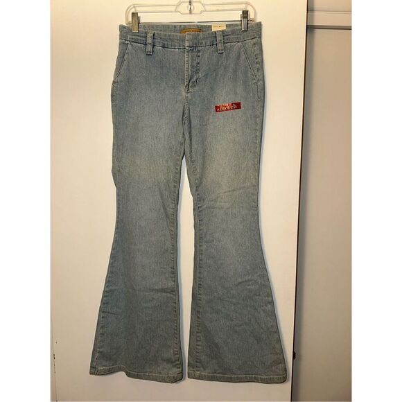 Tommy Jeans Juniors Light Wash Denim Flare Y2K Size 7 NWT - Picture 1 of 12